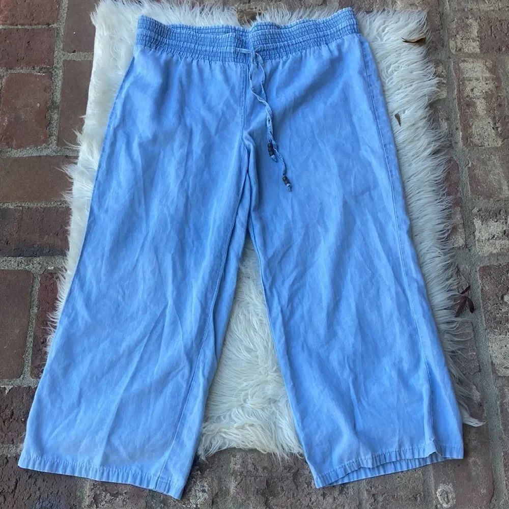 Vintage America Boho Light Wash Pull-On Pants Size S